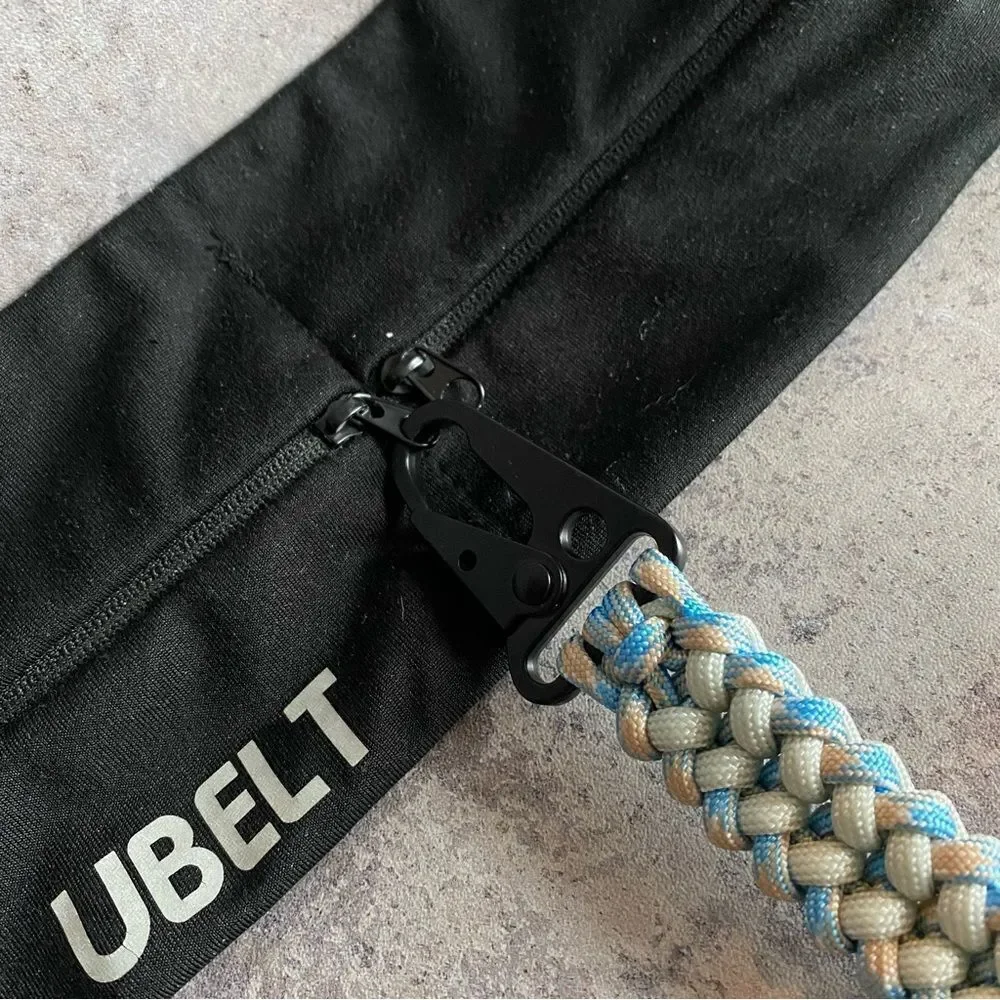 Paracord Keychain North Carolina Blue Grey NEW Handmade USA Unisex